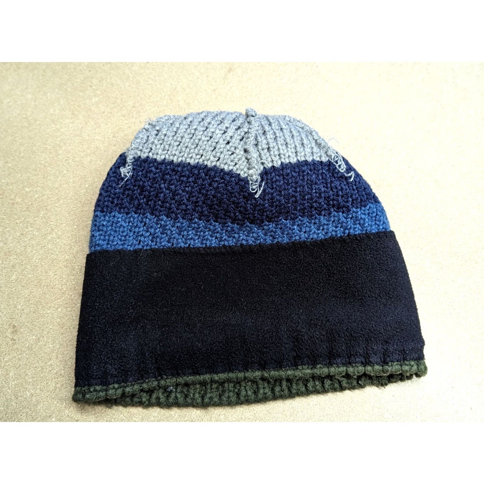 Vintage MAN Truckwear Edition Beanie Hat One Size Striped Pom Pom Lined Knitted Size ONE SIZE - 3 Thumbnail