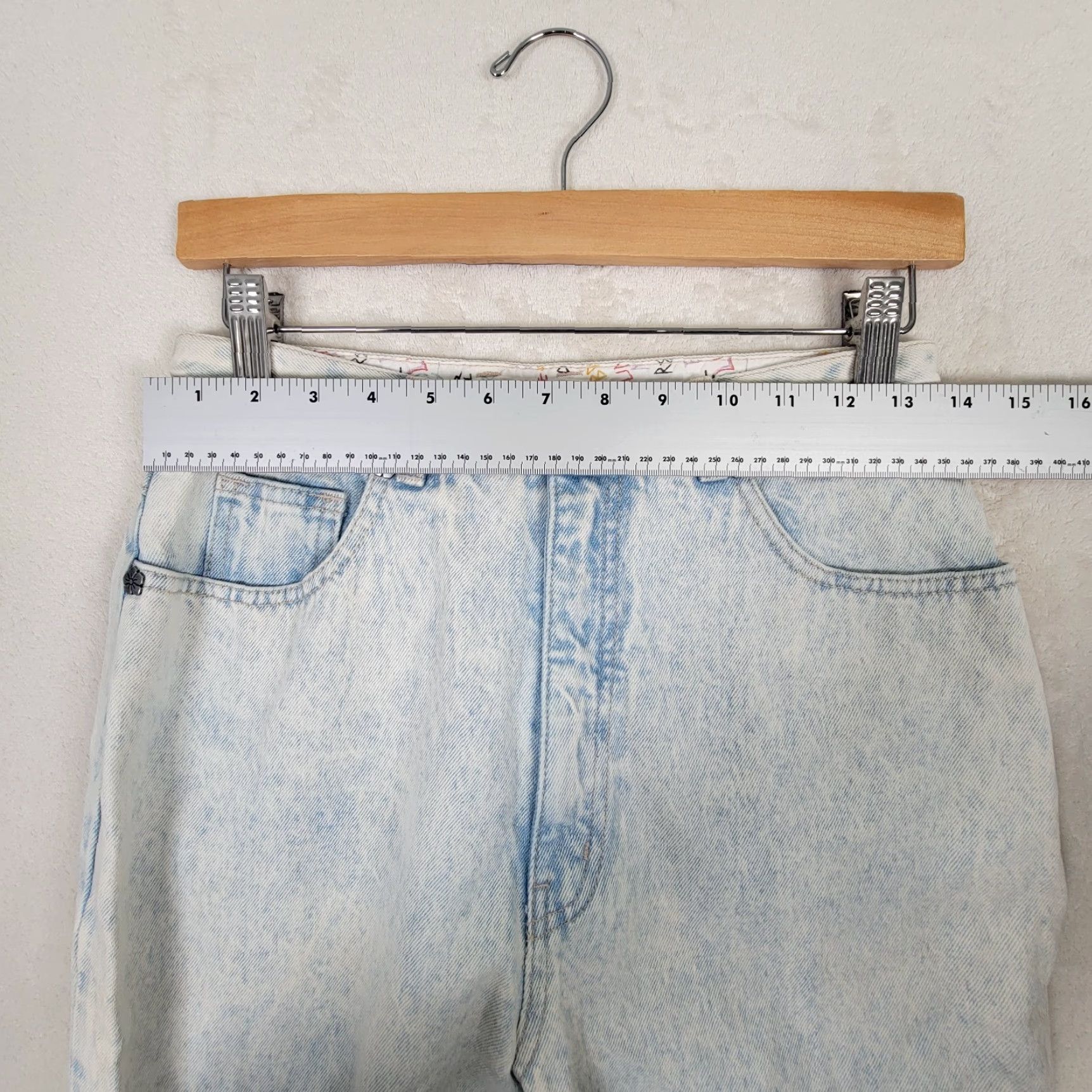 Vintage VINTAGE L.A. Gear Jeans Women's High Waist Acid Washed Tapered Zip Ankle 11/28 80s Blue Mens? Size 32" / US 10 / IT 46 - 7 Thumbnail