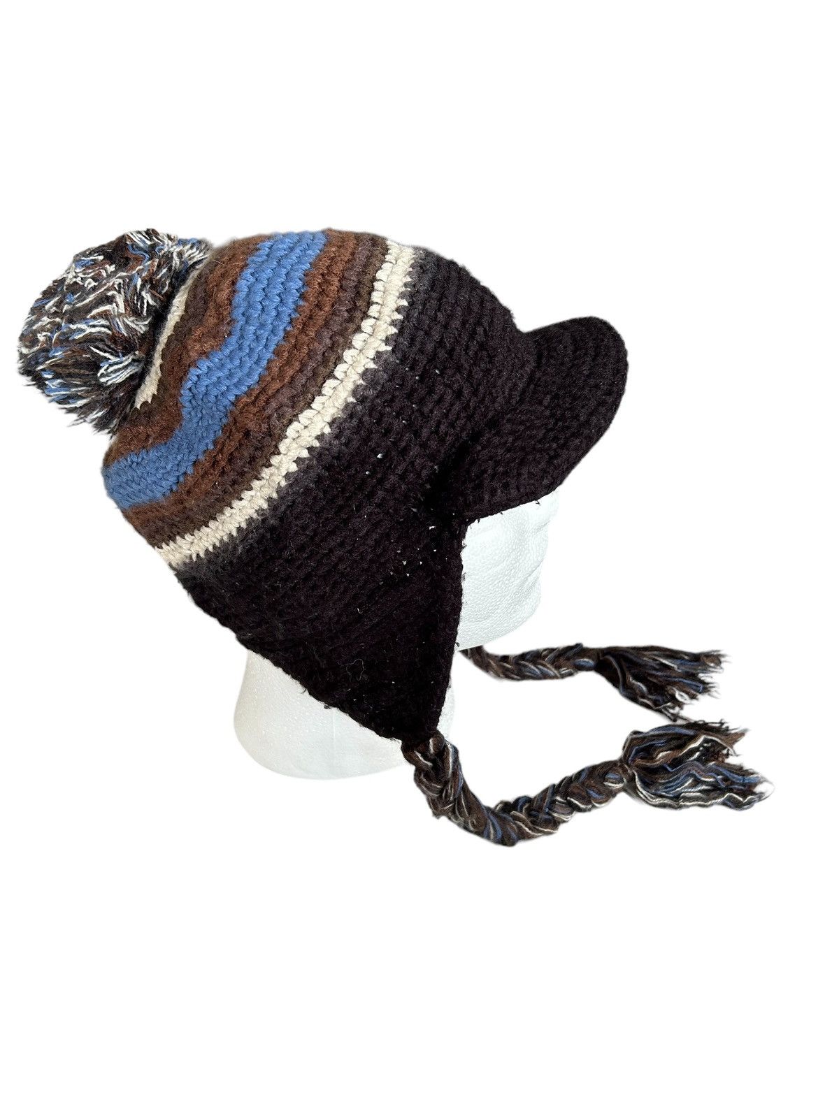Japanese Brand × The North Face The North Face Multicolur knitted Earflap Beanie Hats Size ONE SIZE - 5 Thumbnail