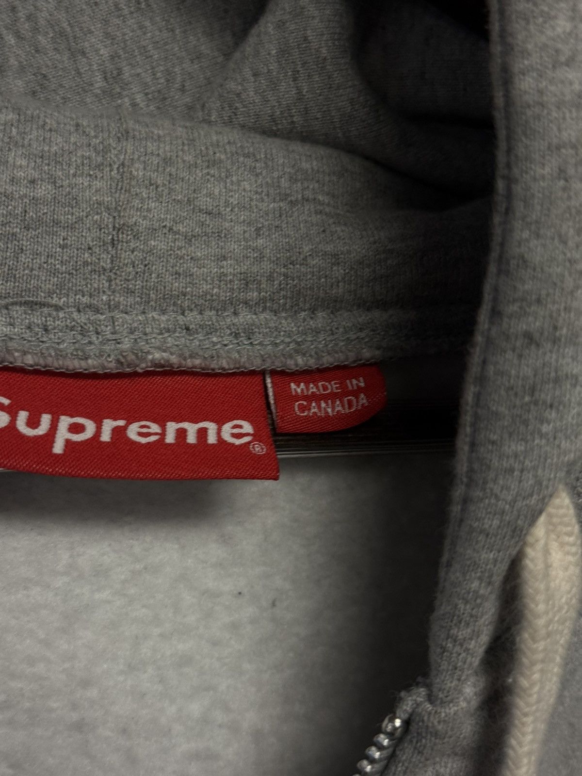 Supreme Supreme Small Box Logo Zip Up Hoodie Gray XL Tried On Size US XL / EU 56 / 4 - 11 Thumbnail