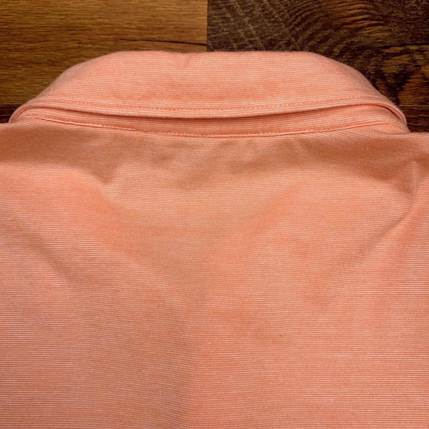 Peter Millar Peter Millar Polo Shirt Adult XL Orange Striped Preppy Mens Size US XL / EU 56 / 4 - 7 Thumbnail