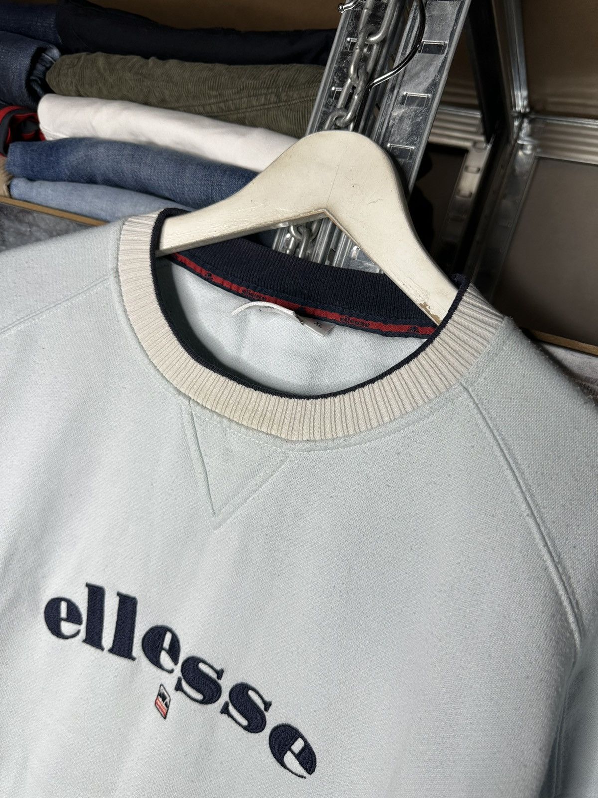 Ellesse VINTAGE Ellesse Sweatshirt Men's XL Size US XL / EU 56 / 4 - 4 Thumbnail