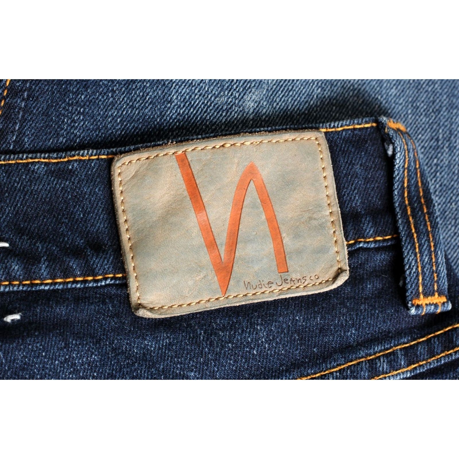 Nudie Jeans NUDIE Jeans LEAN DEAN Ink Navy Jeans Men Slim Tapered 28x32 5-Pocket Denim Stretch Mid Rise Blue Size US 28 / EU 44 - 5 Thumbnail