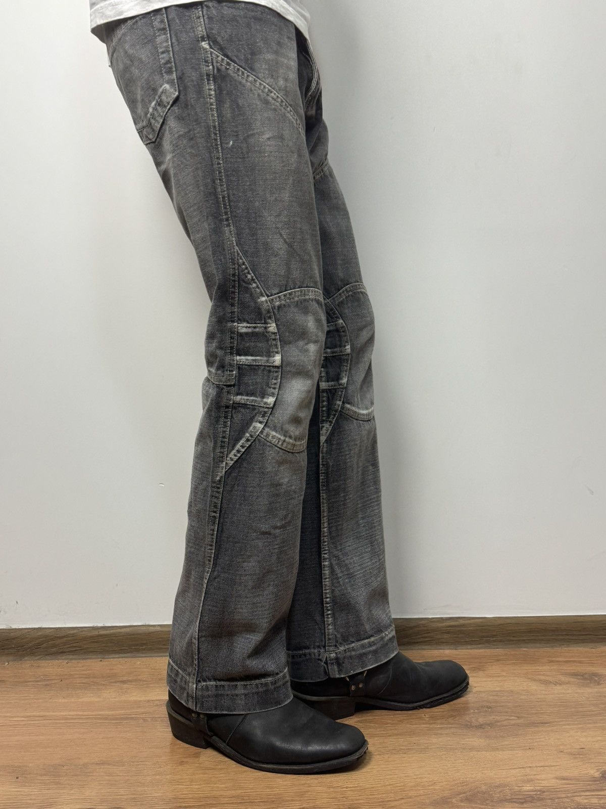 Japanese Brand Japanese Style Panelled Vintage Denim Jeans Avant Garde Size US 33 - 17 Thumbnail
