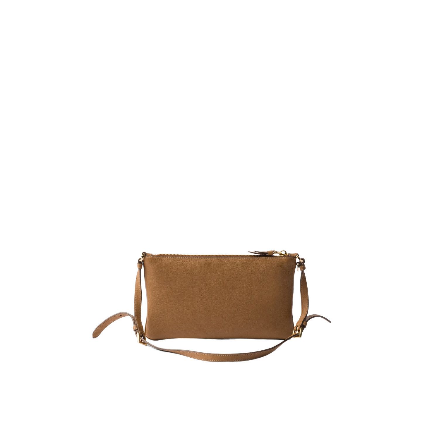 Prada PRADA $1750 Caramel Leather Pouch New And Authentic Size ONE SIZE - 3 Thumbnail