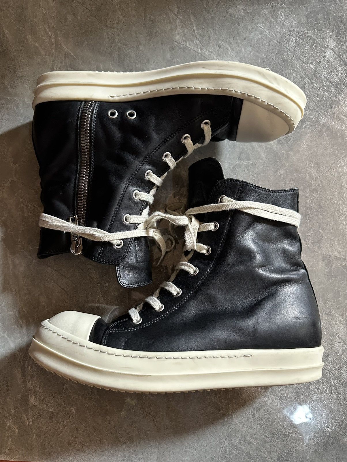 Rick Owens Rick Owens High Top Leather Size US 8 / EU 41 - 1 Thumbnail
