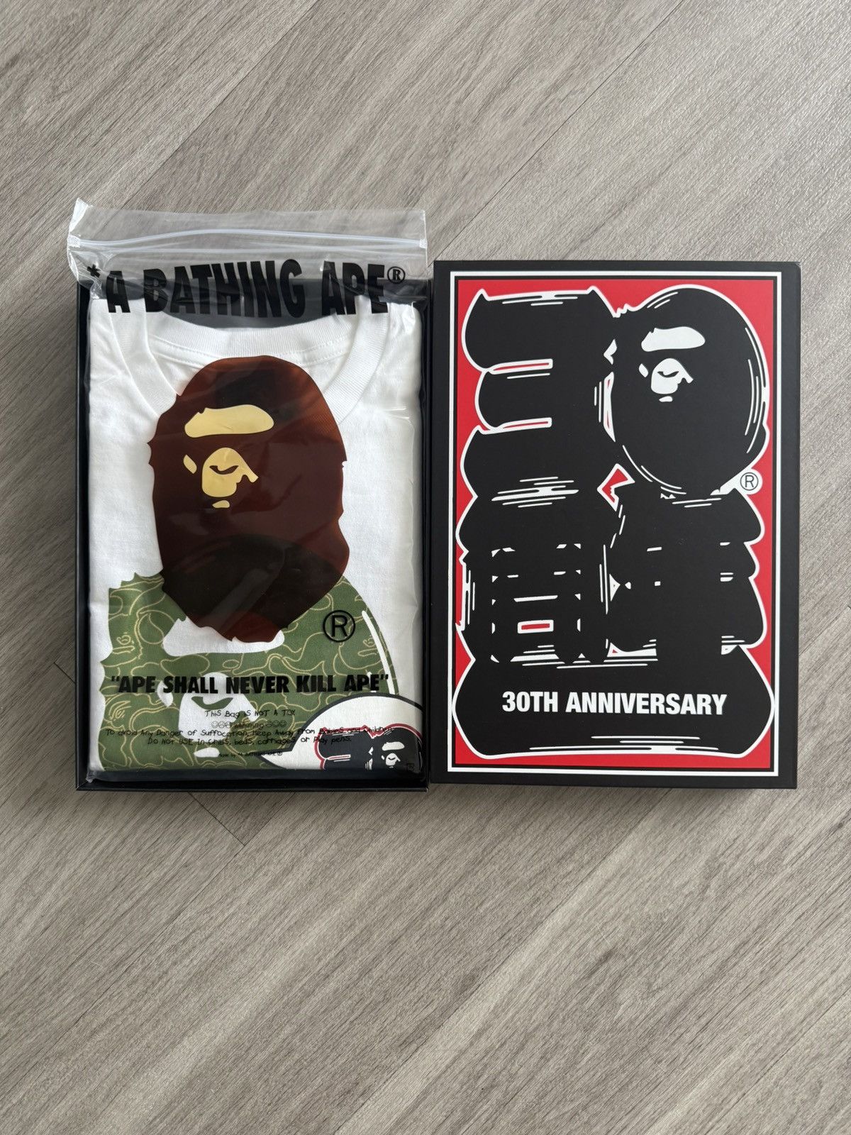 Bape Bape 30th Anniversary Ape Head Tee Size US L / EU 52-54 / 3 - 2 Thumbnail