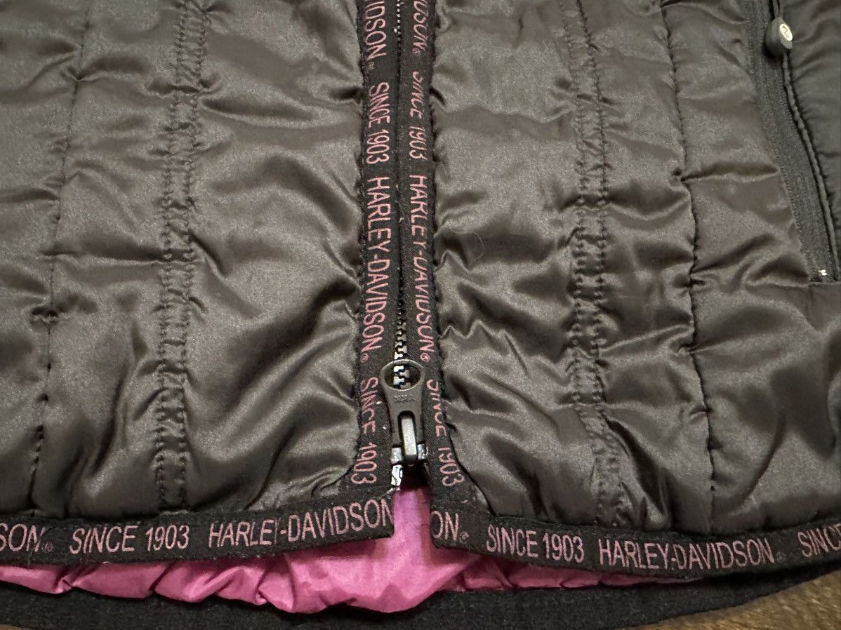 Harley Davidson Harley Davidson Puffer Biker Vest Zip Up Black/Women-Small Size S / US 4 / IT 40 - 3 Thumbnail