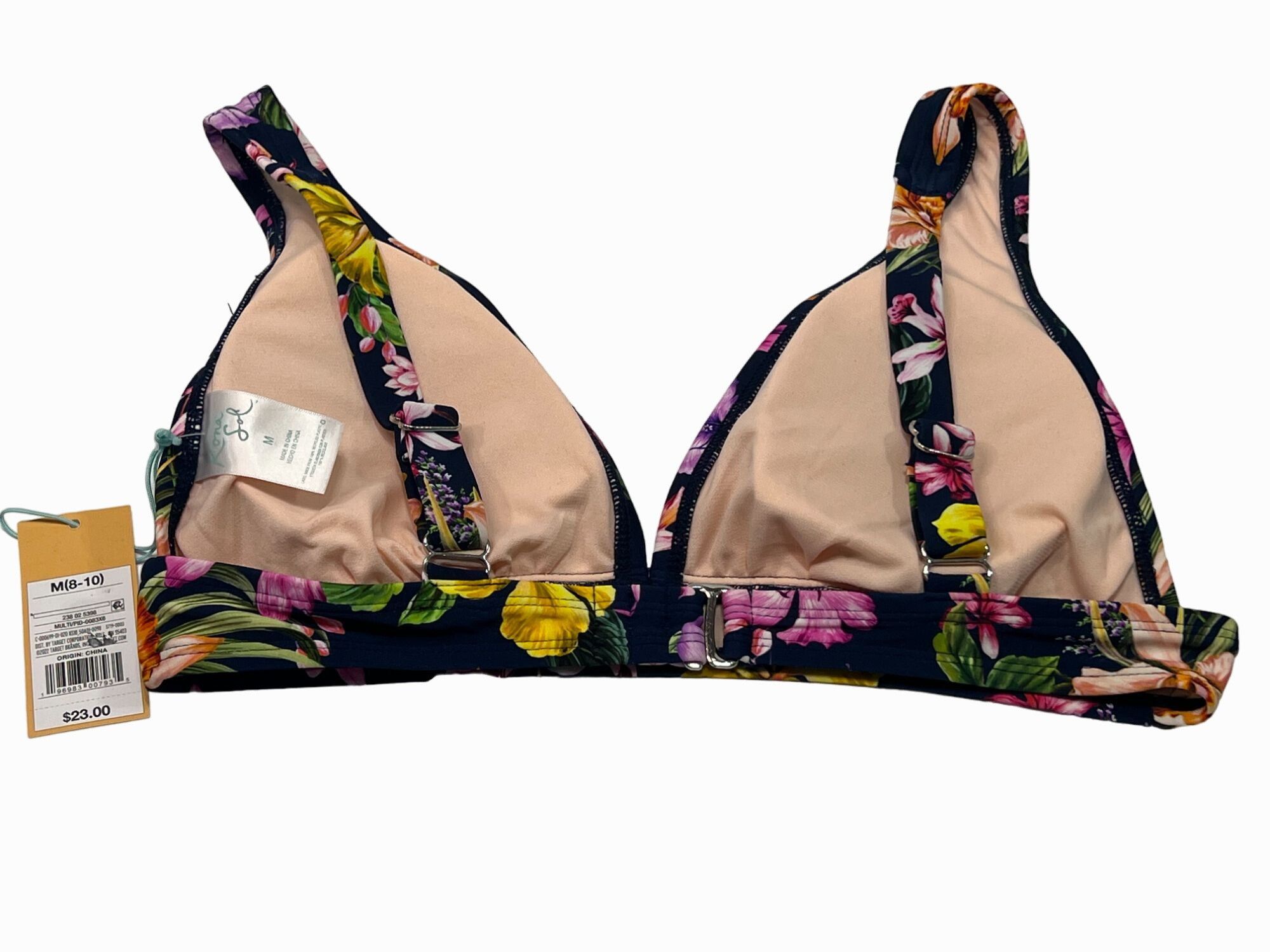 Other Kona Sol - Women's Tropical Print Longline Bikini Swim Top - Size ONE SIZE - 4 Thumbnail