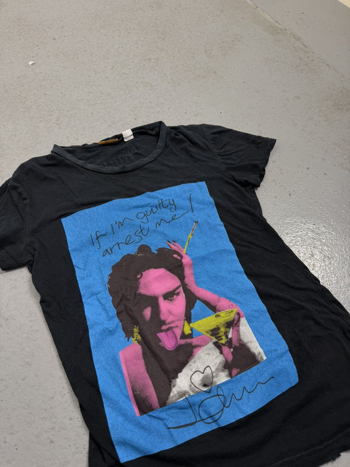 John Galliano John Galliano If Im Guilty Arrest Me 00s Vintage T-Shirt Size US XS / EU 42 / 0 - 3 Thumbnail