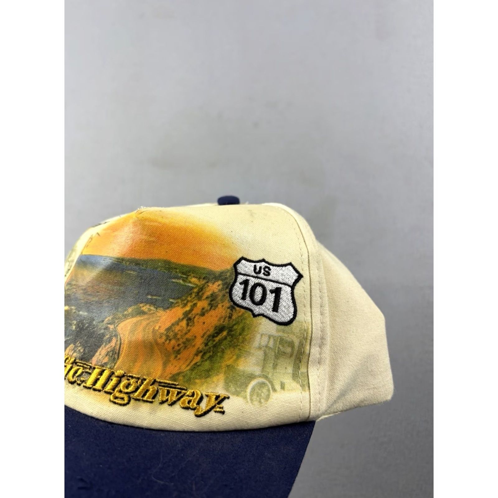 Vintage VINTAGE Mack Truck Hat SnapBack Cap Beige Americana Series Pacific Highway USA Snapback Men One Size Beige USA Hat Men Size ONE SIZE - 3 Thumbnail
