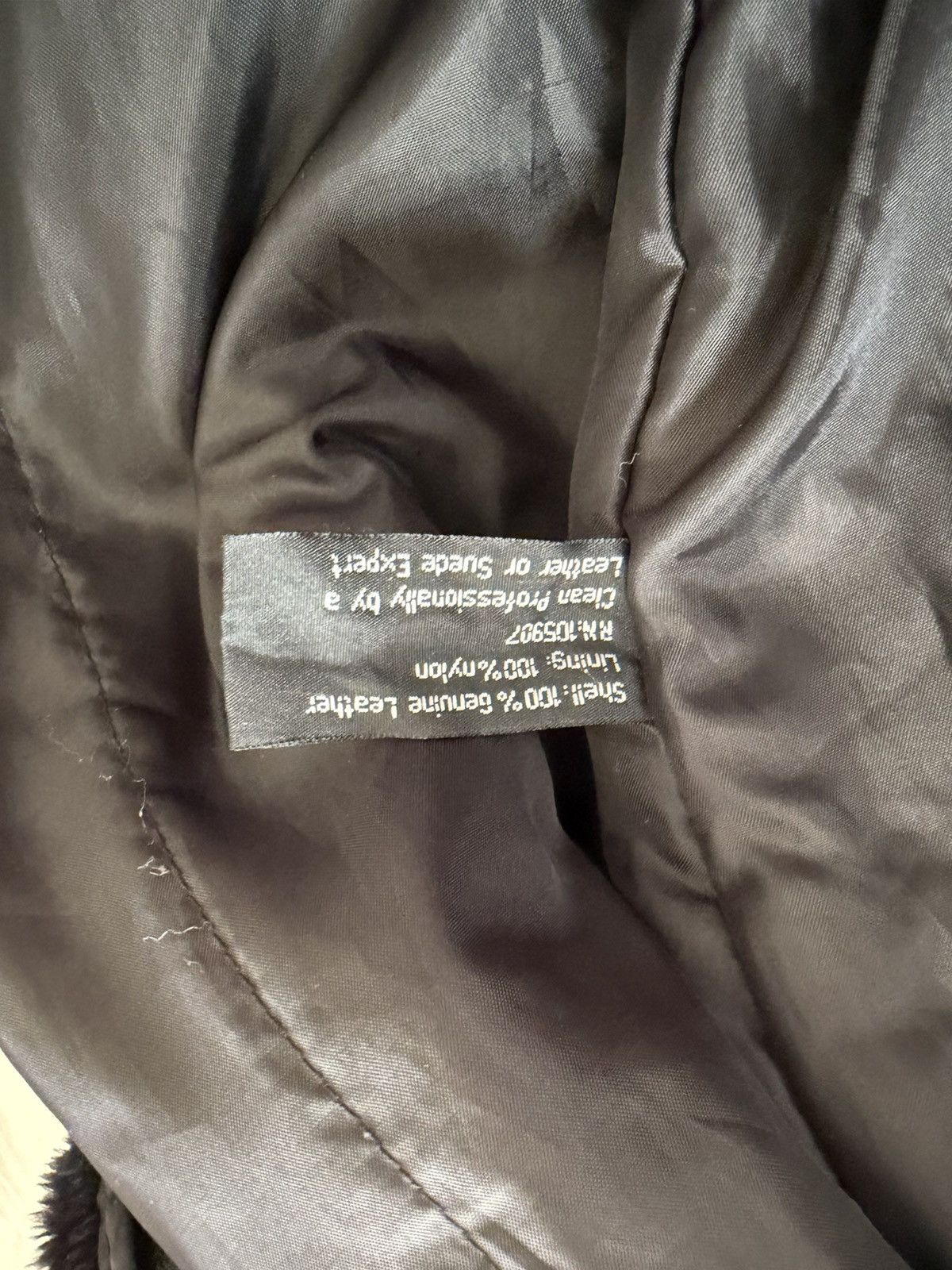 Vintage VTG USA Leather Houston Metro Safety Award Team Genuine 3XL Size US XXL / EU 58 / 5 - 10 Thumbnail