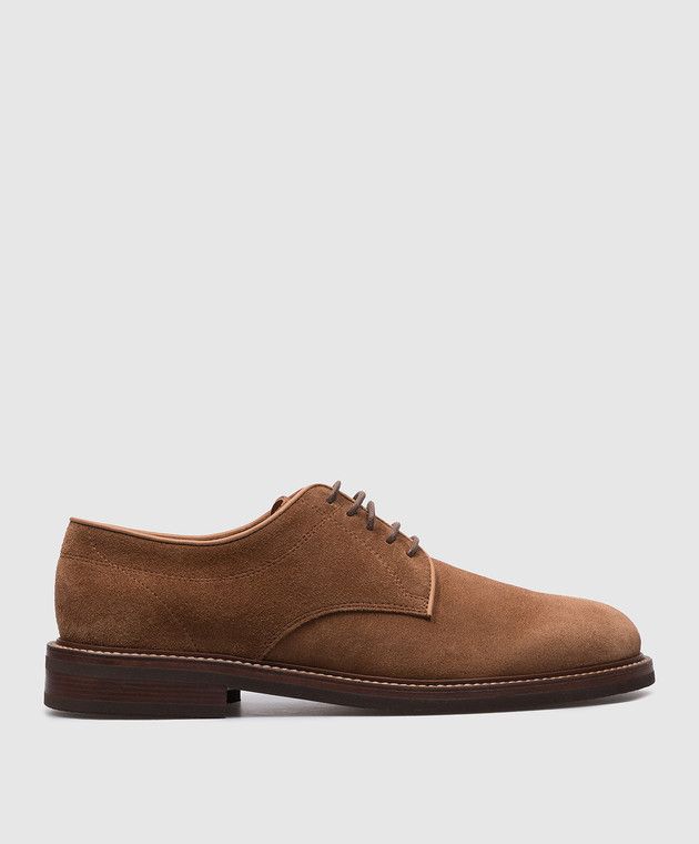 Brunello Cucinelli o1w1db10125 Derby Shoes in Brown Size US 10 / EU 43 - 1 Thumbnail