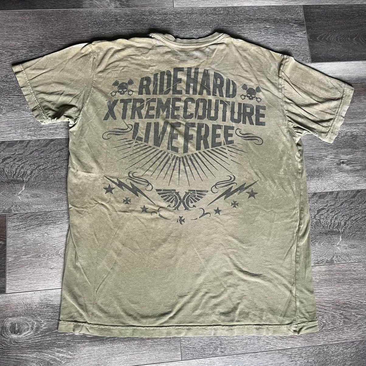 Affliction × Vintage Vintage Y2K Affliction Xtreme Couture Skull Graphic T Shirt Size US L / EU 52-54 / 3 - 2 Thumbnail