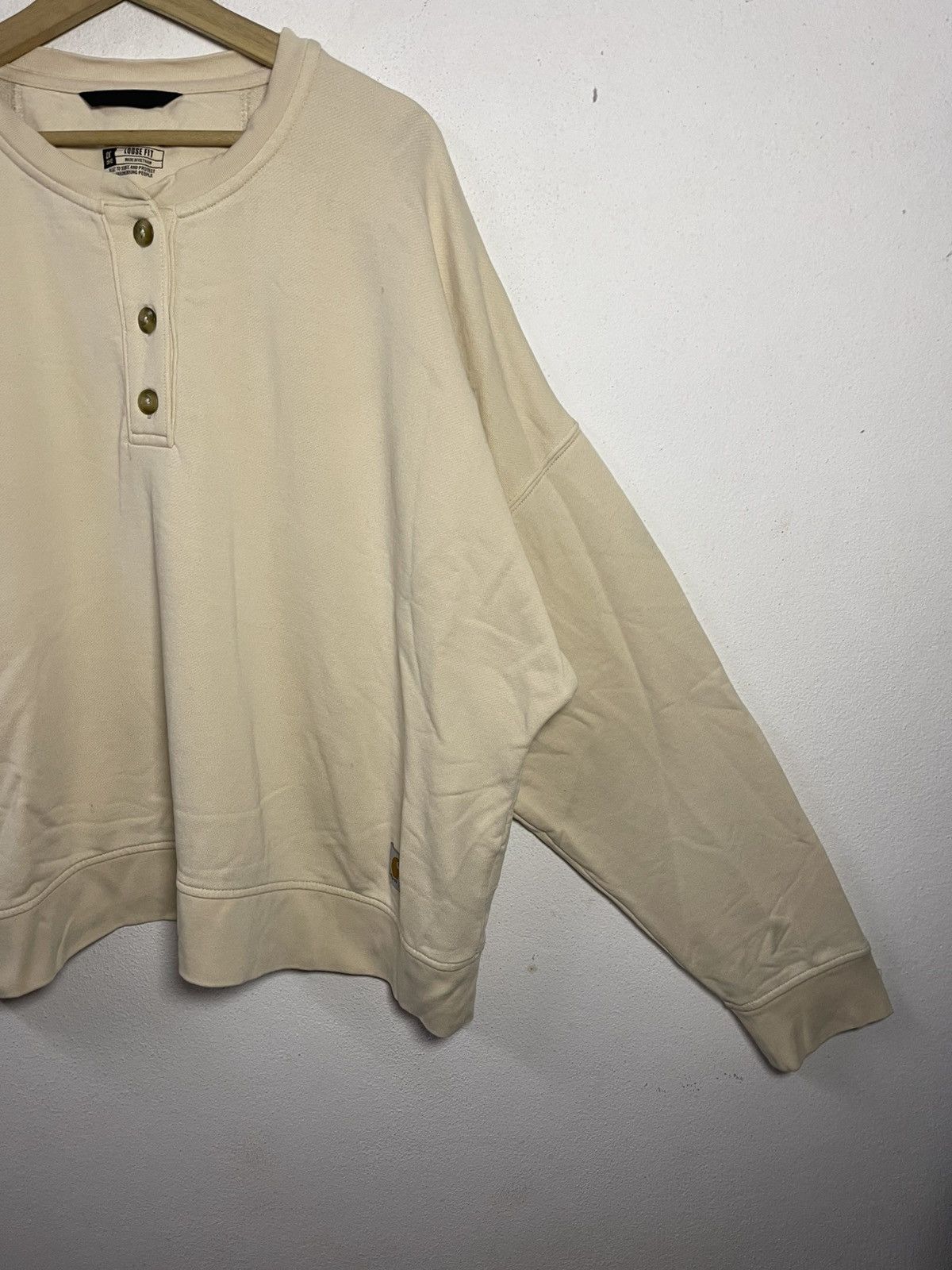 Carhartt Carhartt Loose Fit Midweight French Terry Henley Sweatshirt Size XXL / US 16-18 / IT 52-54 - 5 Thumbnail
