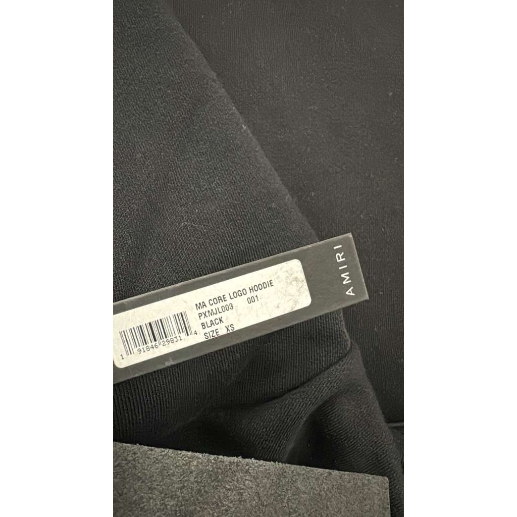 Amiri o1rshd1 Q:3 / MA Core Logo Hoodie in Black Size US XS / EU 42 / 0 - 16 Thumbnail