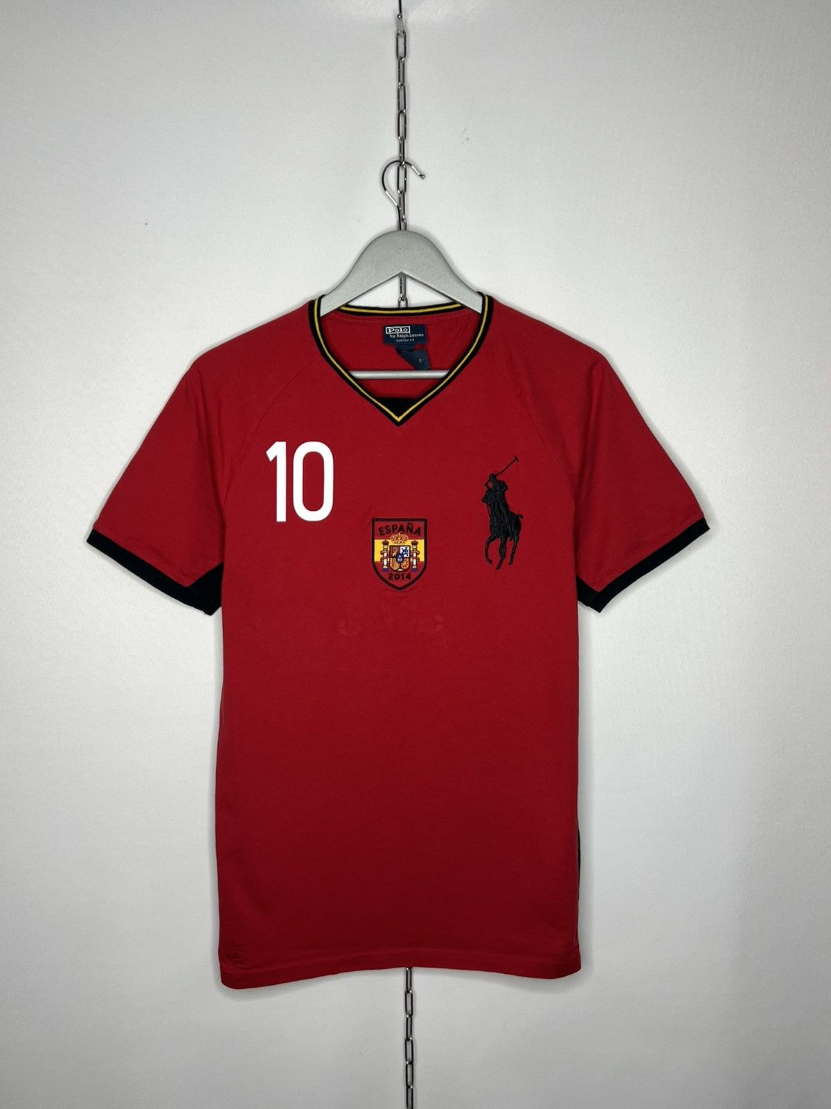 Polo Ralph Lauren Vintage Polo Ralph Lauren 10 Spain Big Logo Short Sleeve Size US M / EU 48-50 / 2 - 2 Thumbnail