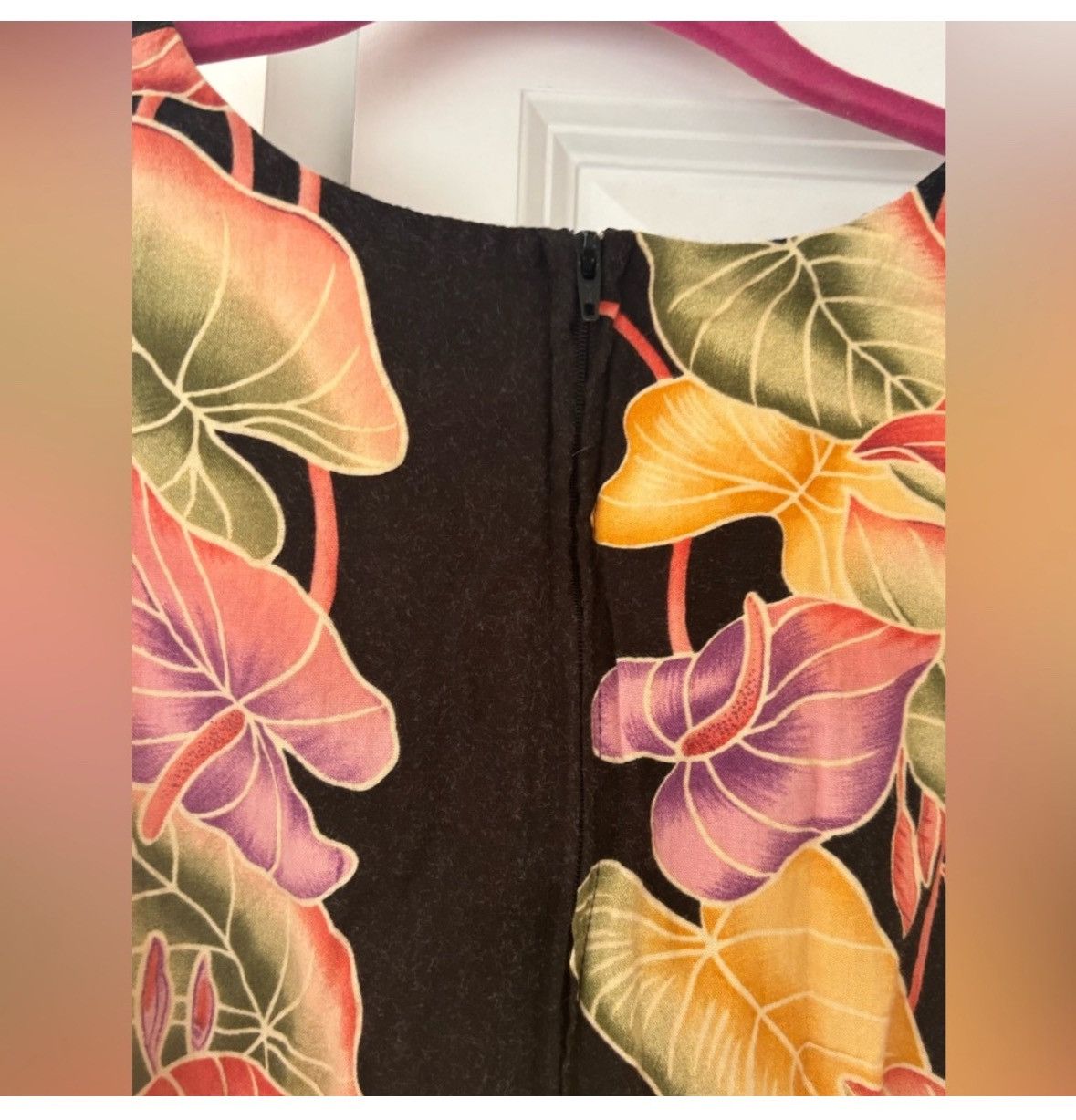 Vintage Vintage Long 90s Floral Slip Dress Black Small Rare Size S / US 4 / IT 40 - 7 Thumbnail