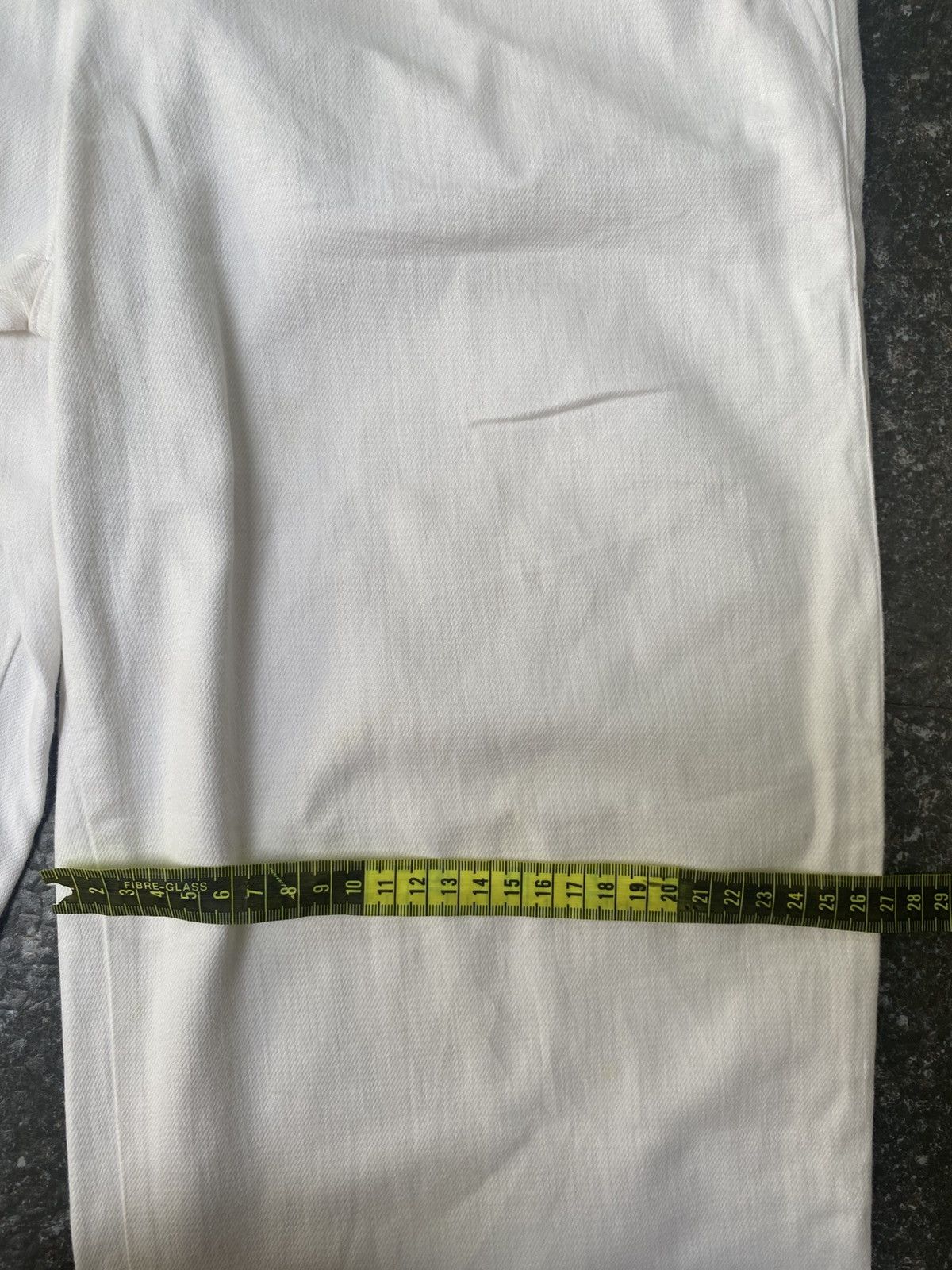 agnes b. White Trousers Button Fly Vintage by Agnes B. Paris Size US 30 / EU 46 - 9 Thumbnail