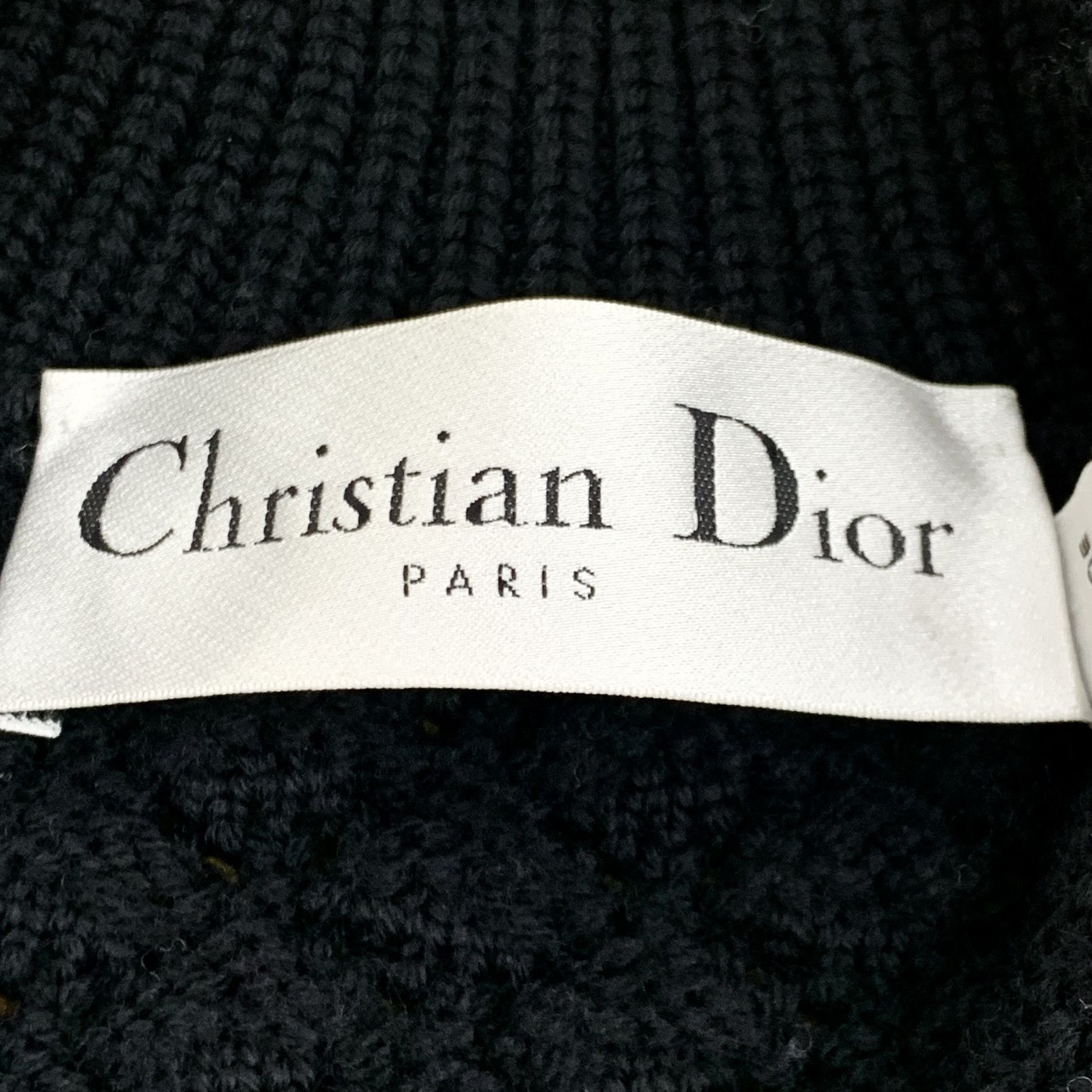 Dior Christian Dior Black Wool Cardigan with Gold Buttons (36 XS) Size XS / US 0-2 / IT 36-38 - 2 Thumbnail