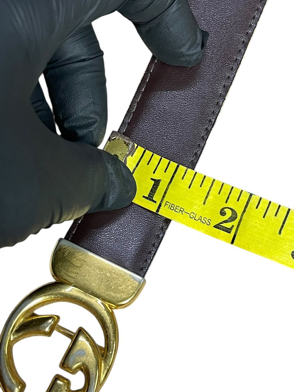 Gucci Vintage Gucci GG Leather Belts Size ONE SIZE - 3 Thumbnail