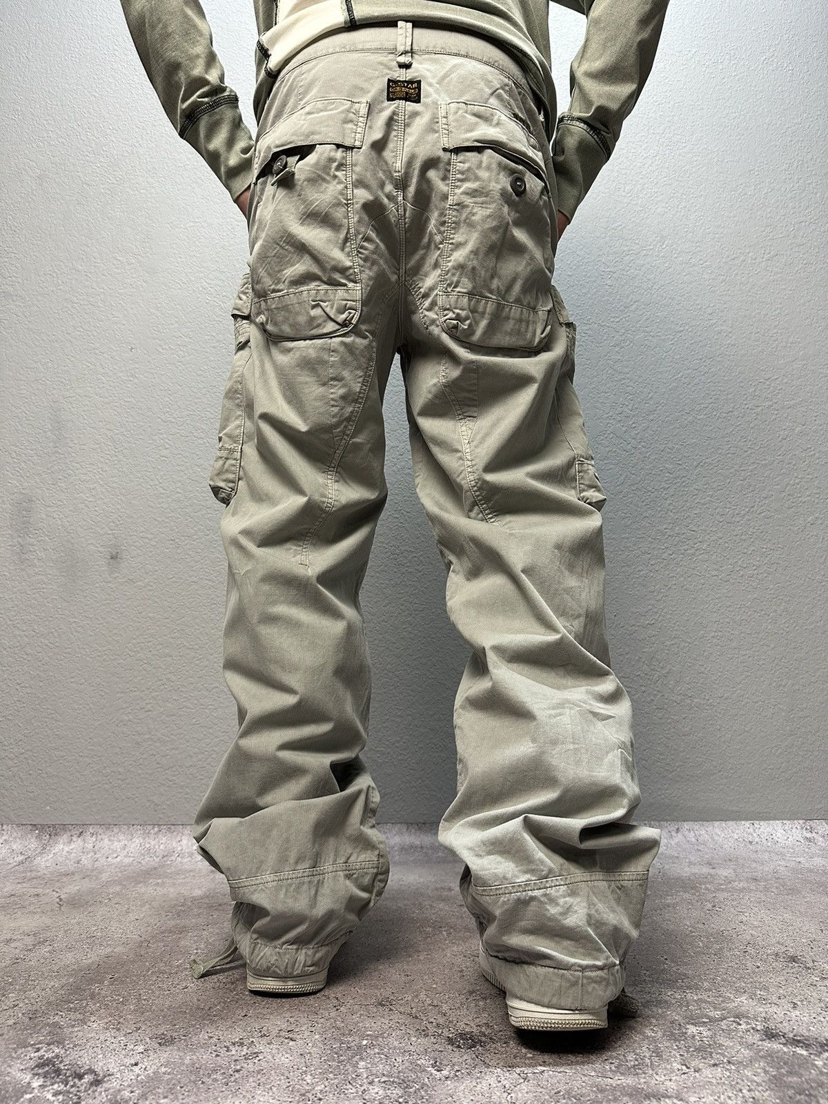 G-Star × Japanese Brand × Vintage Vintage G Srar Raw Y2K Baggy Fit Cargo Jeans Pants Size US 32 / EU 48 - 3 Thumbnail