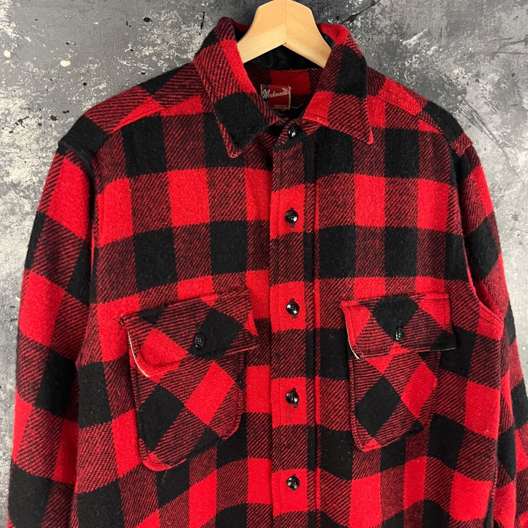 Vintage Vintage 60’s Workmaster wool shirt Size US L / EU 52-54 / 3 - 2 Thumbnail