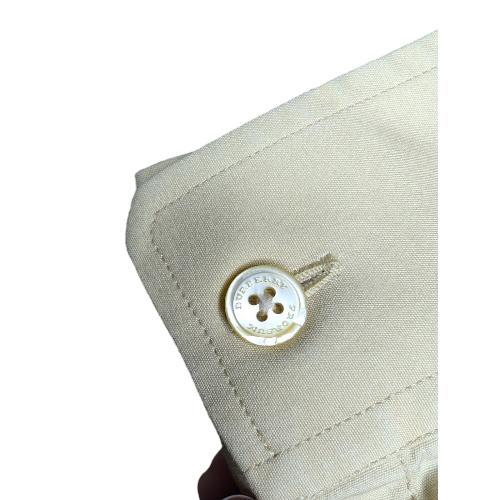 Burberry Prorsum Burberry Prorsum Button Up Dress Shirt Yellow Size US XS / EU 42 / 0 - 4 Thumbnail