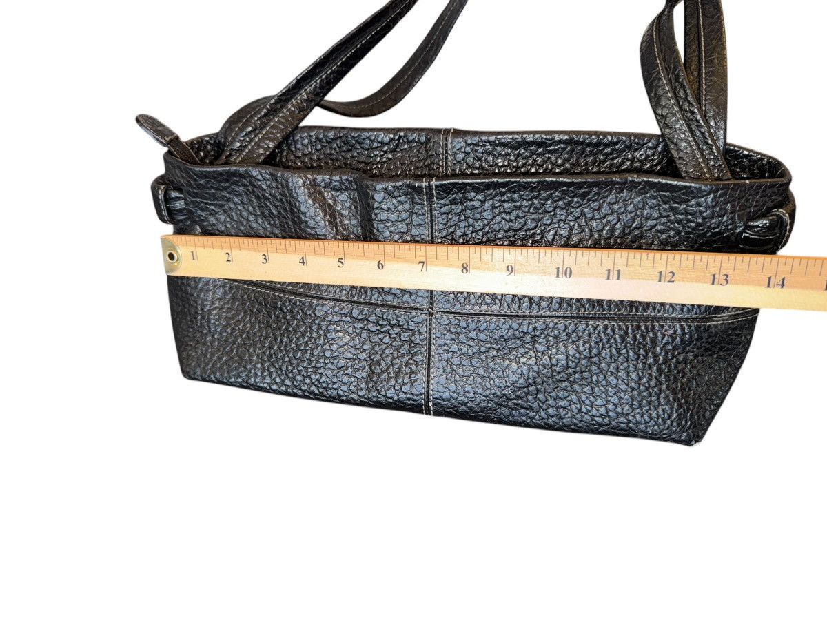 Vintage Y2K VTG PLINIO VISONA PEBBLED LEATHER SHOULDER bag in black Size ONE SIZE - 7 Thumbnail