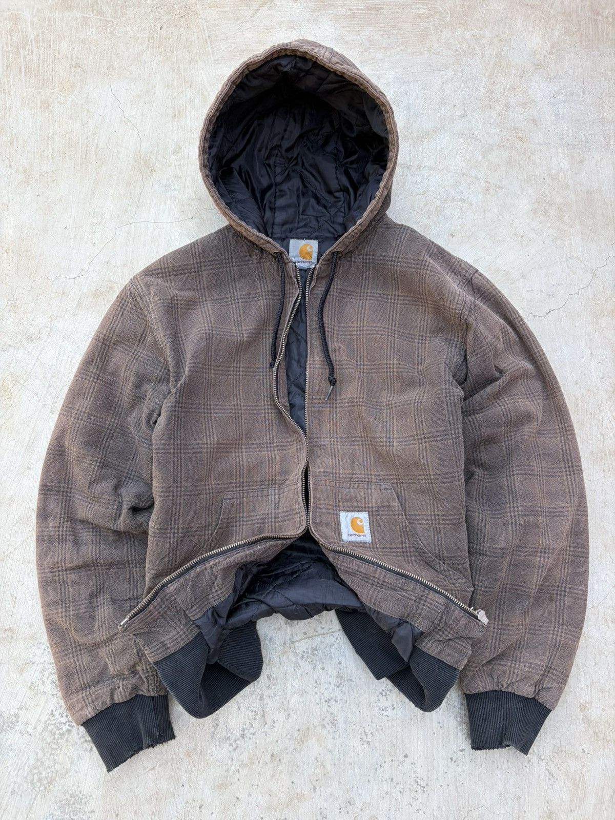 Carhartt Vintage 00s Sunfaded Carhartt Plaid Active Jacket Size US M / EU 48-50 / 2 - 2 Thumbnail