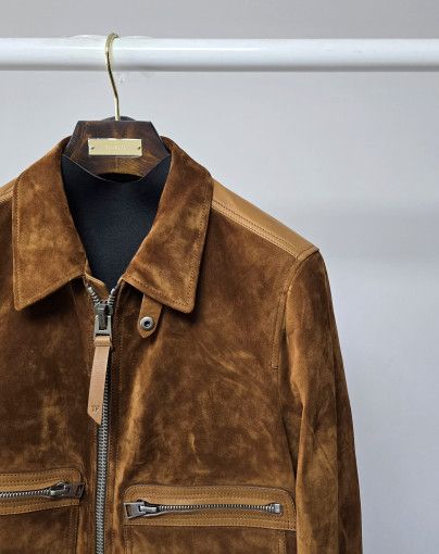 Tom Ford o1sm1stk0824 Suede Jacket in Brown Size US M / EU 48-50 / 2 - 2 Thumbnail