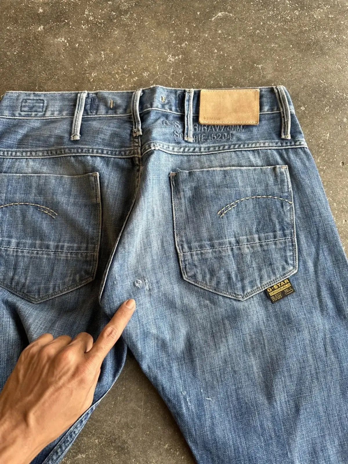 Vintage SICKS 💥💥 VINTAGE G-STAR RAW DENIM SAILOR PANTS Size US 31 - 13 Thumbnail