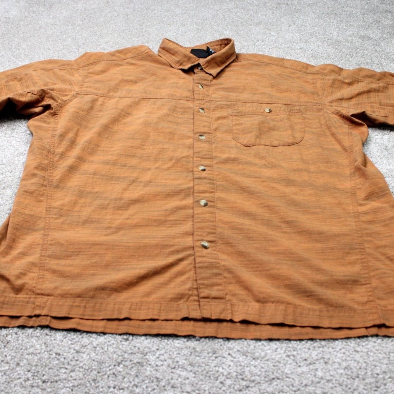 Mountain Hardwear Mountain Hardwear Shirt Mens XL Orange Cotton/Polyester Short Sleeve Button Up Size US XL / EU 56 / 4 - 3 Thumbnail