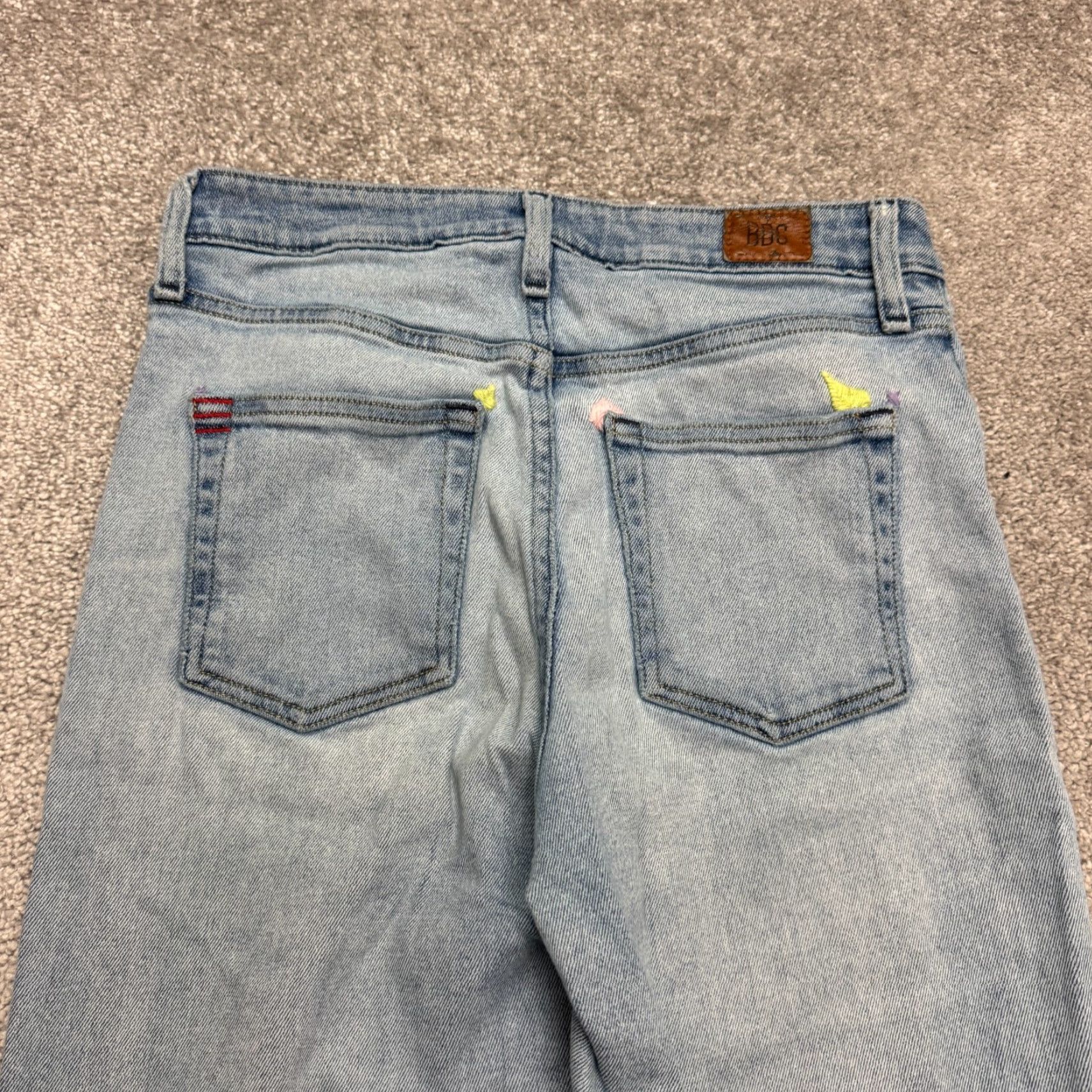 Bdg VINTAGE BDG Streetwear Women's Cropped Flare Jeans High Rise Light Wash 28x24 Size 27" / US 4 / IT 40 - 4 Thumbnail
