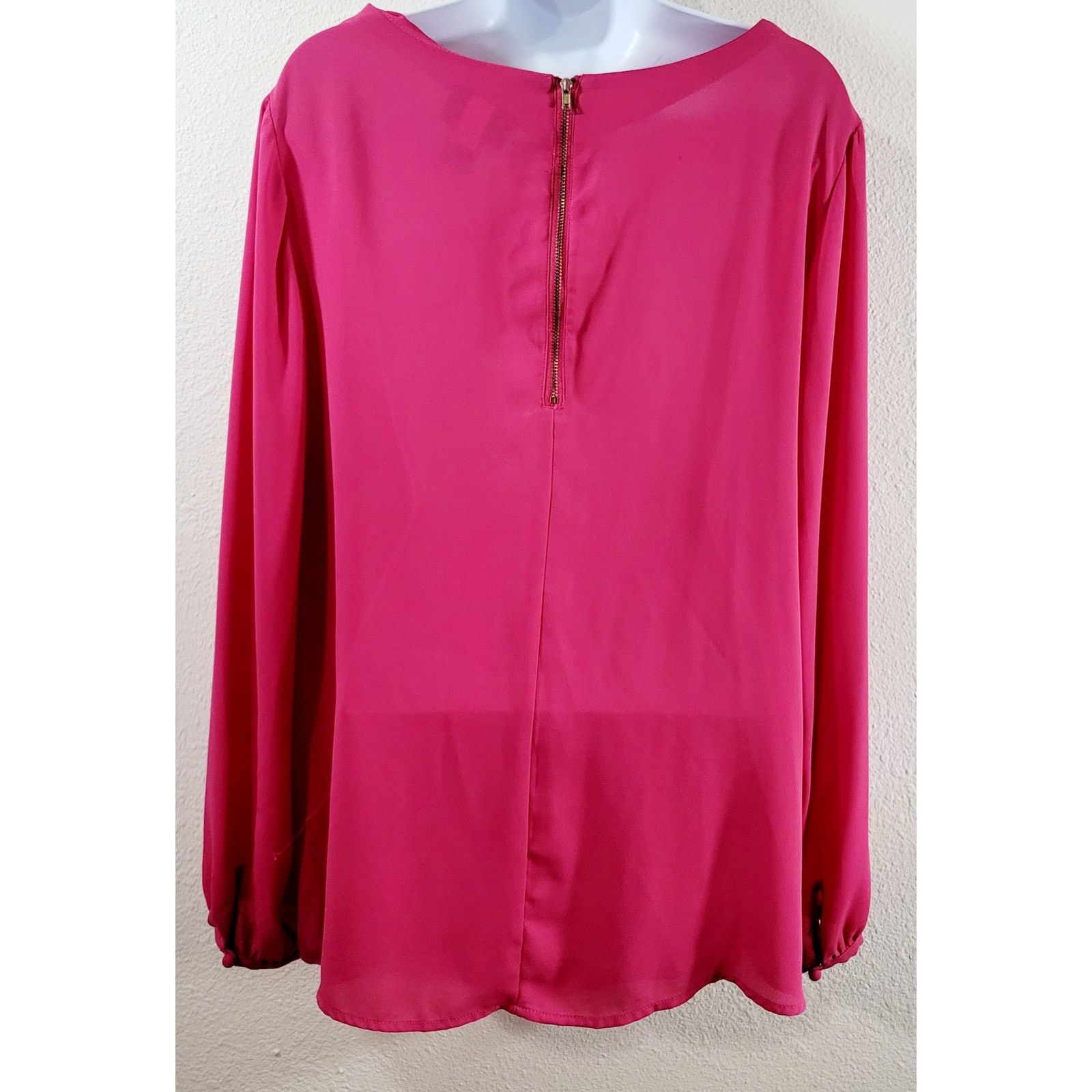Other Lane Bryant Pink Draped Round Neck Top 14 16 Lightweight Size XL / US 12-14 / IT 48-50 - 3 Thumbnail