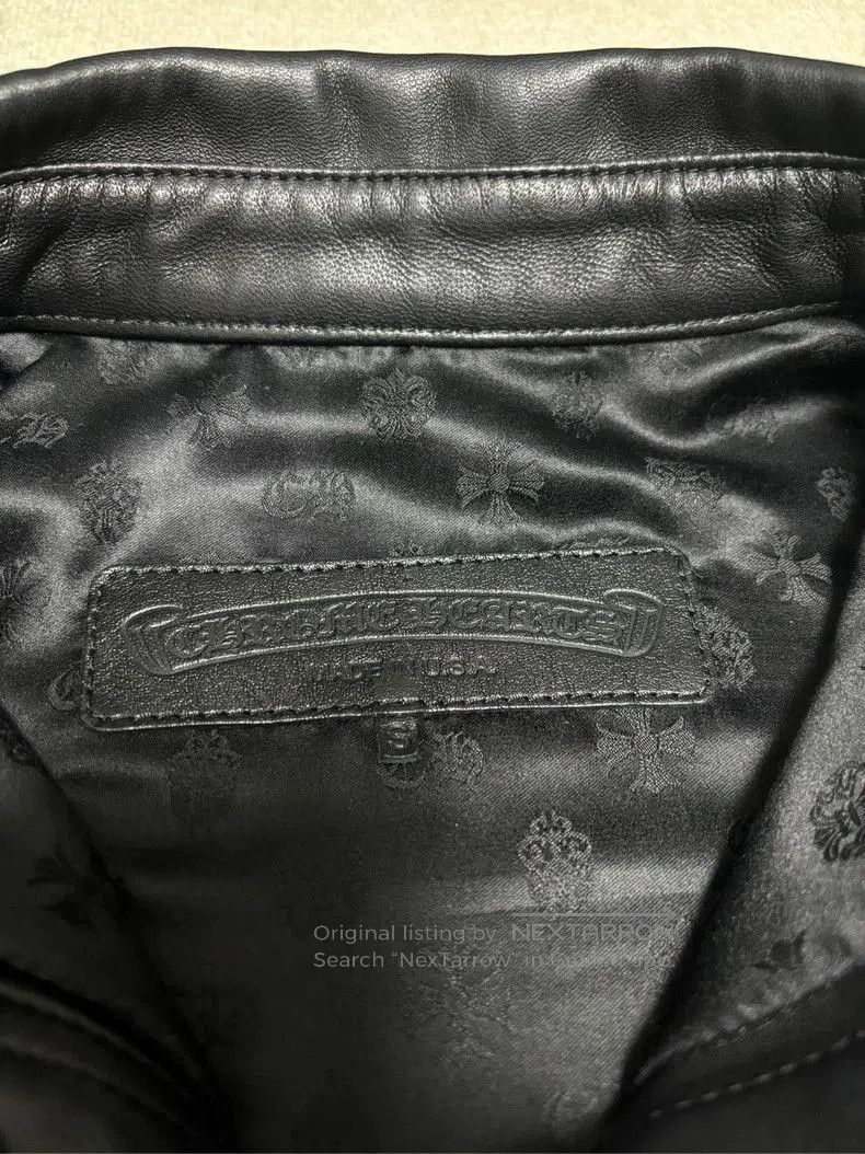Chrome Hearts Chrome Hearts Leather Jacket with Silver Buttons. Size US S / EU 44-46 / 1 - 2 Thumbnail