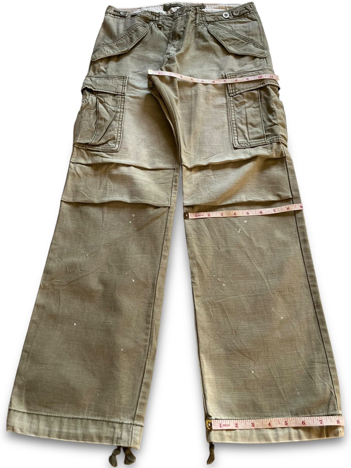 JNCO × Japanese Brand Vintage Japanese Brand Painted Cargo Baggy Denim Pants Size US 30 / EU 46 - 16 Thumbnail