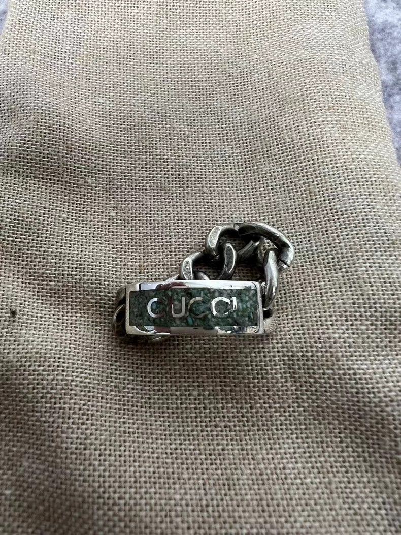 Gucci Gucci Size 15 Horse chain enamel ring 2503-Nextarrow Size ONE SIZE - 3 Thumbnail