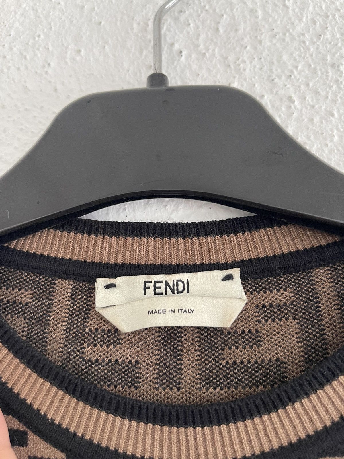 Fendi Fendi Viscose Sweater FF Jacquard Monogram Jumper Size S / US 4 / IT 40 - 8 Thumbnail