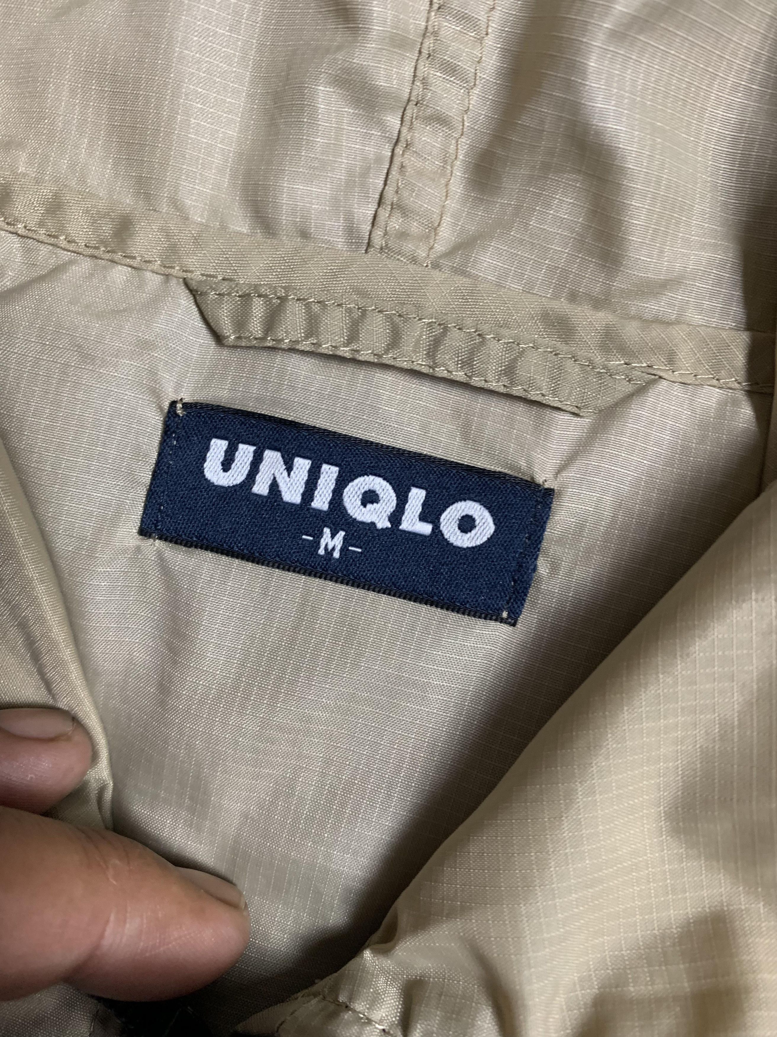 Uniqlo Vintage Uniqlo Beige Jacket Hooded Japanese Brand Style Size US L / EU 52-54 / 3 - 3 Thumbnail