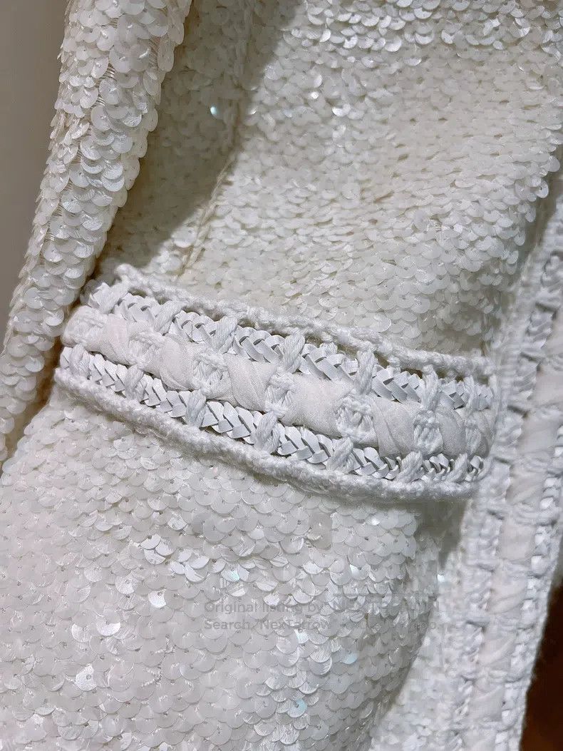 Chanel Chanel White sequin jacket Size XS / US 0-2 / IT 36-38 - 5 Thumbnail