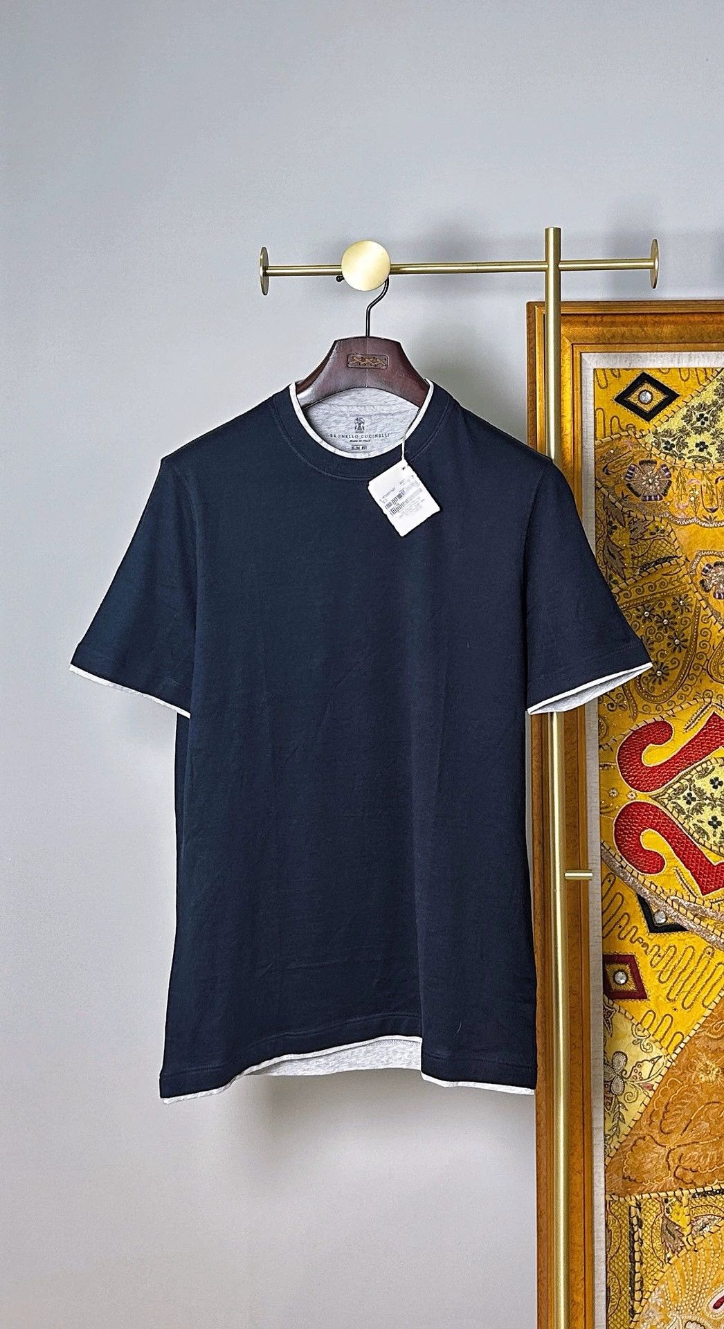 Brunello Cucinelli Brunello Cucinelli Silk-Cotton Short-Sleeve Top - dmc Size US L / EU 52-54 / 3 - 1 Thumbnail