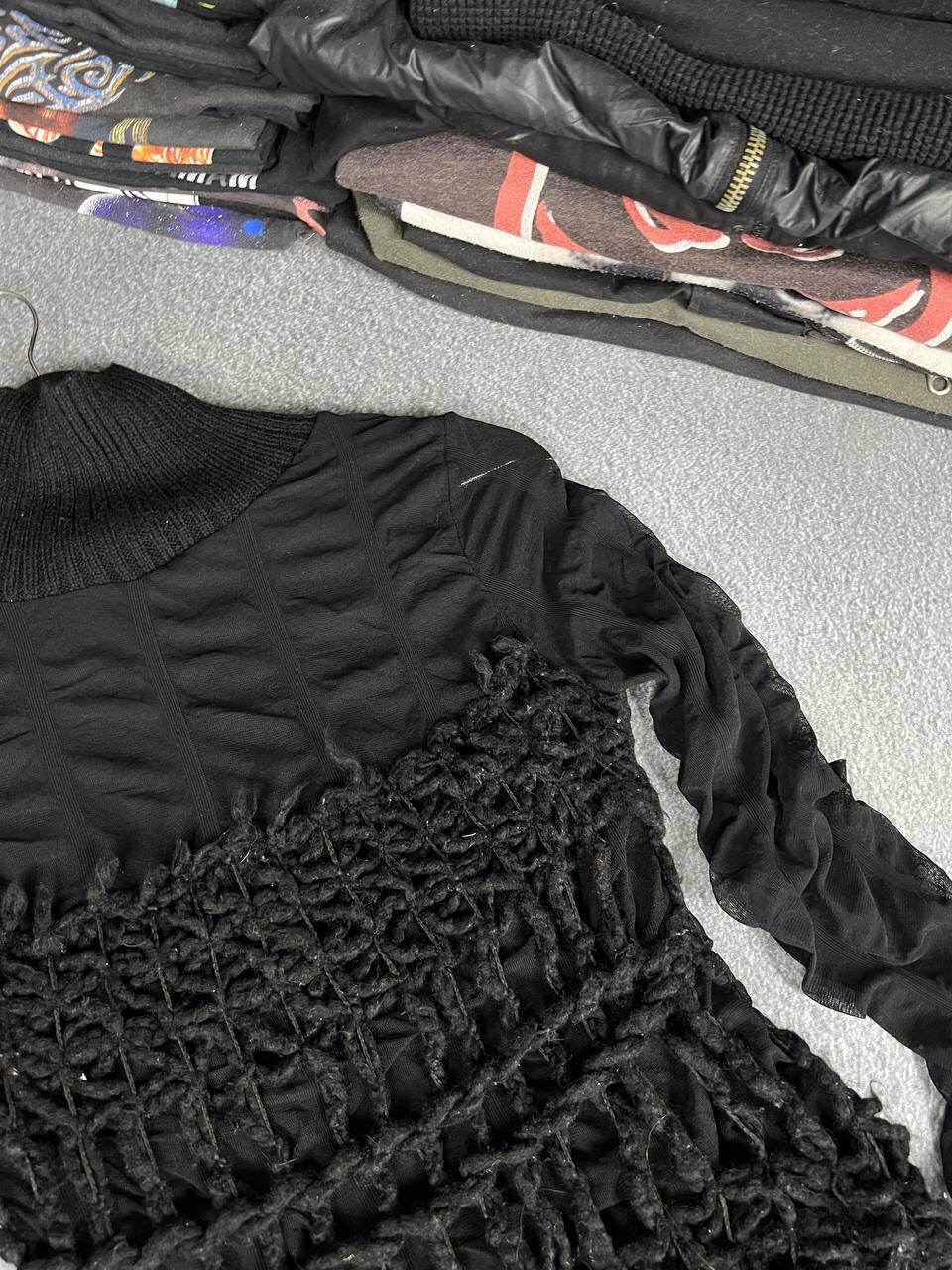 Vintage Y2K Gothic Vibe 00s Bondage Long Sleeve Top Size M / US 6-8 / IT 42-44 - 3 Thumbnail