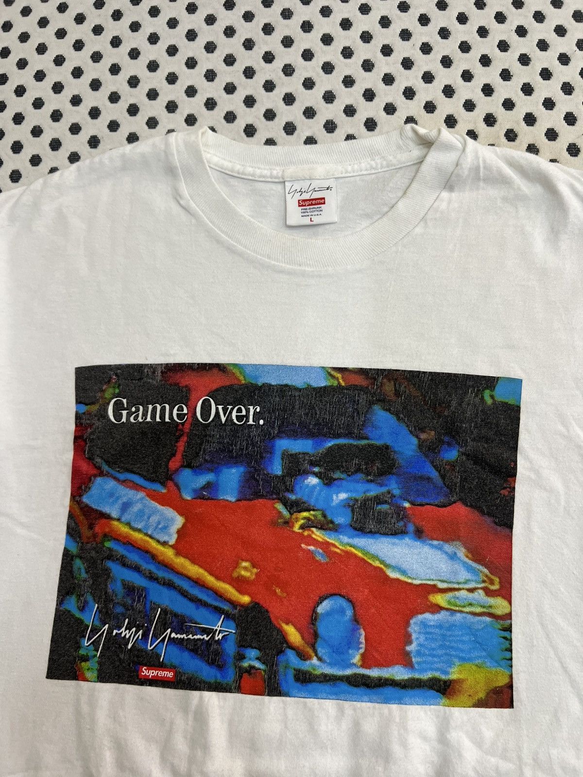 Supreme × Yohji Yamamoto Supreme x Yohji Yamamoto Game Over T-shirt. Size US L / EU 52-54 / 3 - 3 Thumbnail