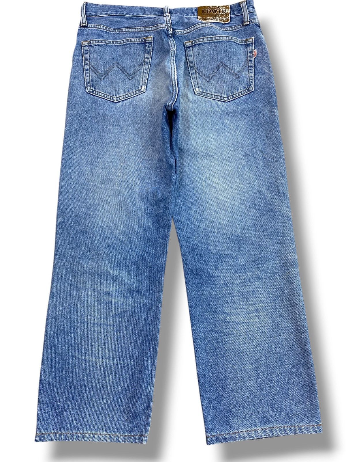 Edwin Edwin Vintage Whiskers Faded Wash Style Ripped Jeans Size US 32 / EU 48 - 3 Thumbnail