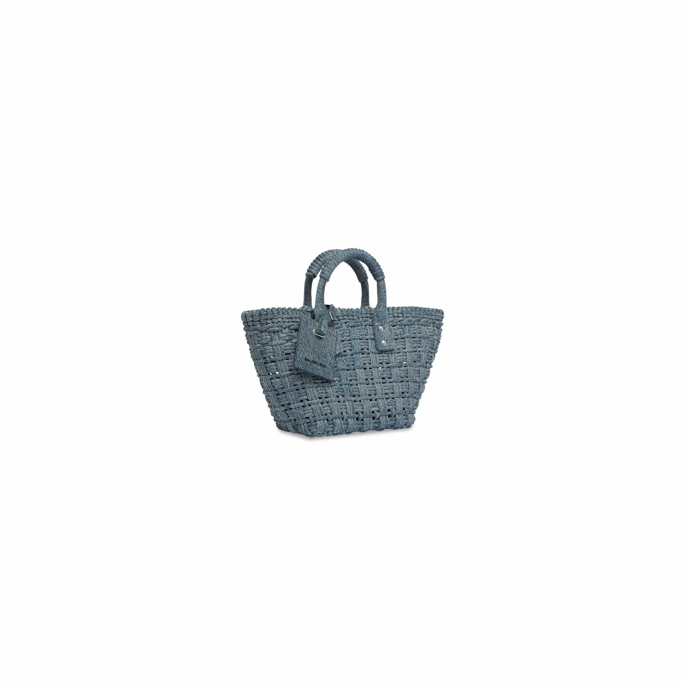 Balenciaga o1bcso1str0226 Size: OS / Bistro XS Basket With Strap Denim Size ONE SIZE - 2 Thumbnail