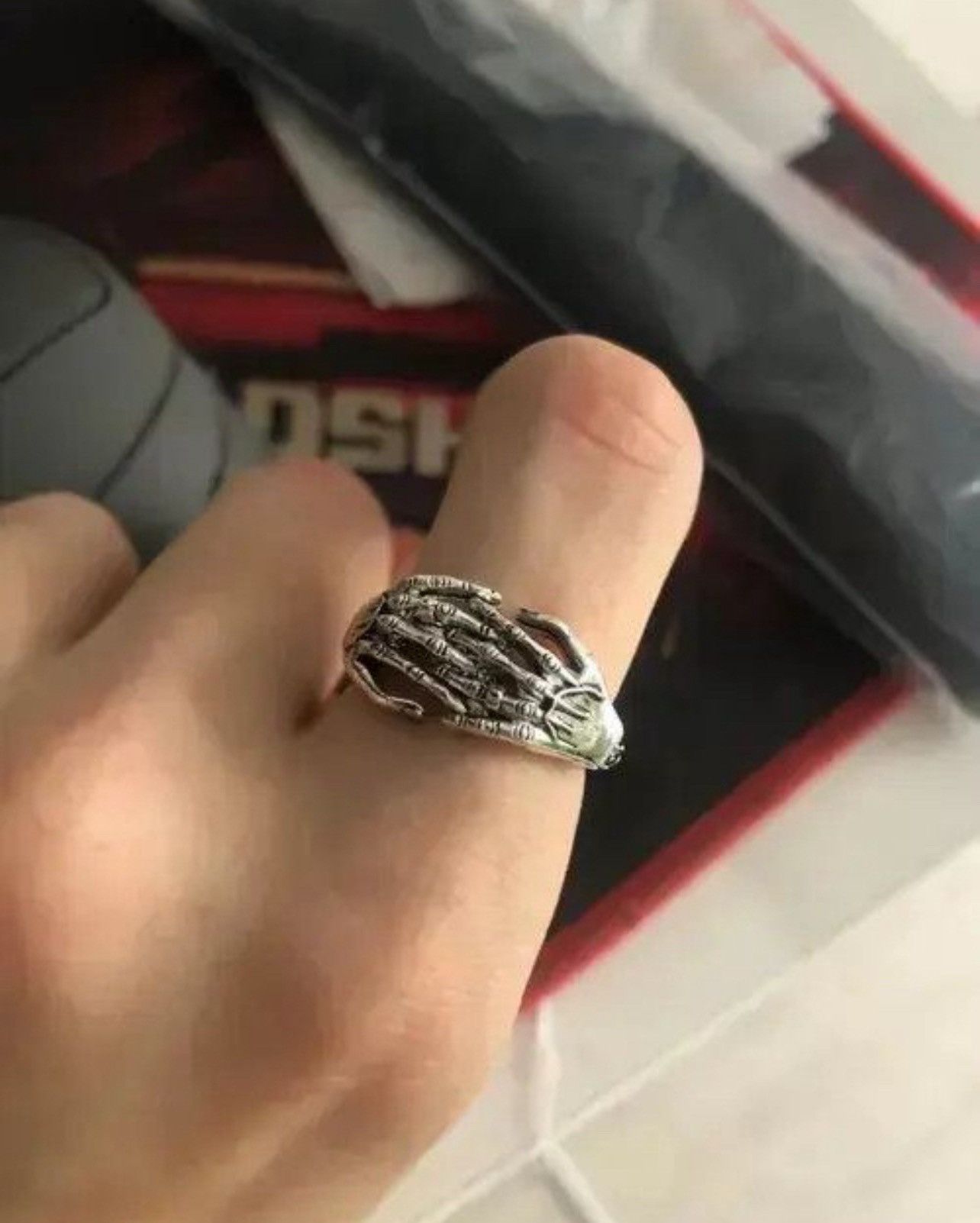 Jewelry × Vintage Skeleton Hand Ring Size ONE SIZE - 2 Thumbnail