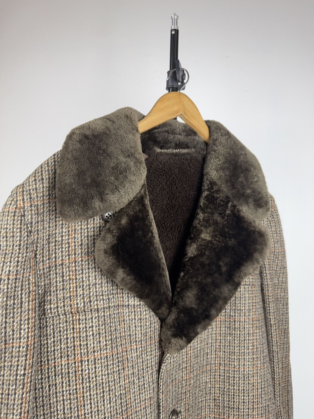 Vintage Vintage Shearling Wool Coat Borg Lined Heavy Winter Size US L / EU 52-54 / 3 - 4 Thumbnail