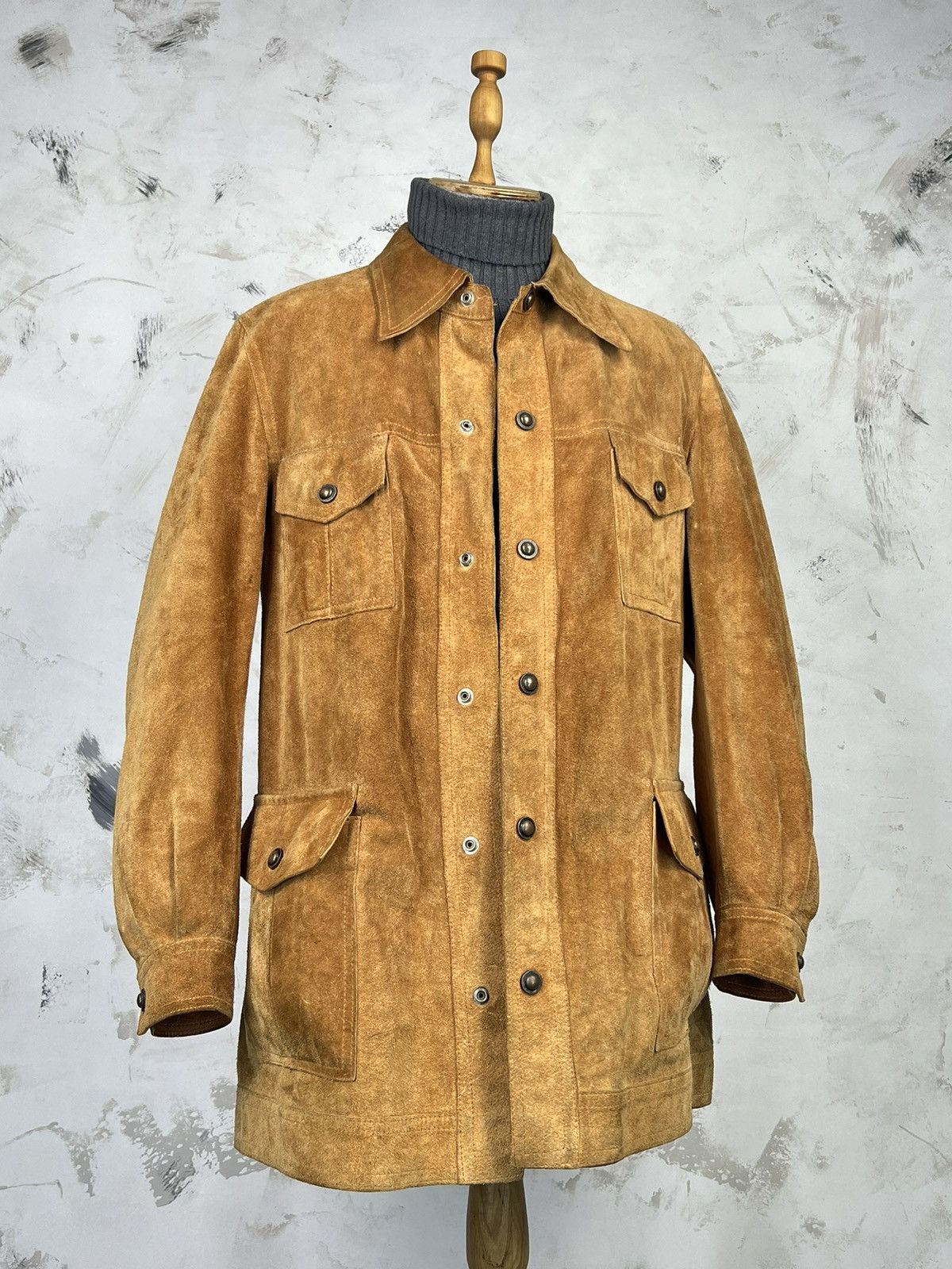 Vintage Vintage Reversible Leather Suede Safari Jacket Size M - L Size US L / EU 52-54 / 3 - 2 Thumbnail