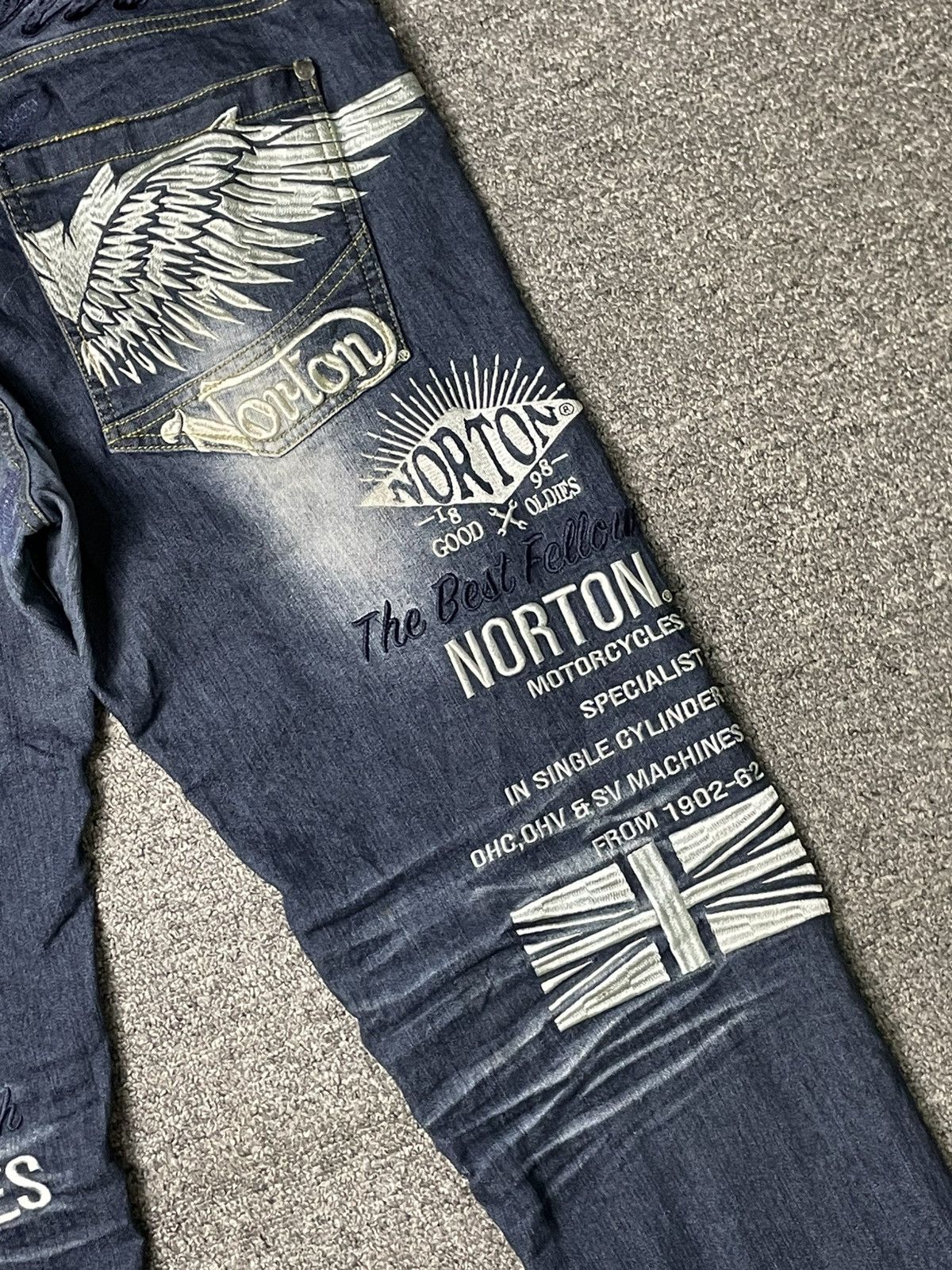 Norton Vintage Norton Brand Max Denim Jeans (67) Size US 36 / EU 52 - 16 Thumbnail